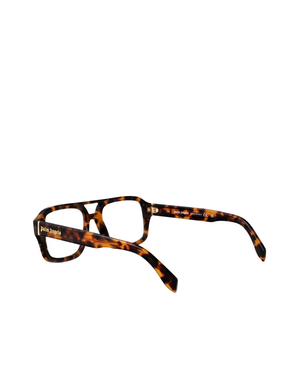 Palm Angels White Tortoiseshell-Effect Glasses for men