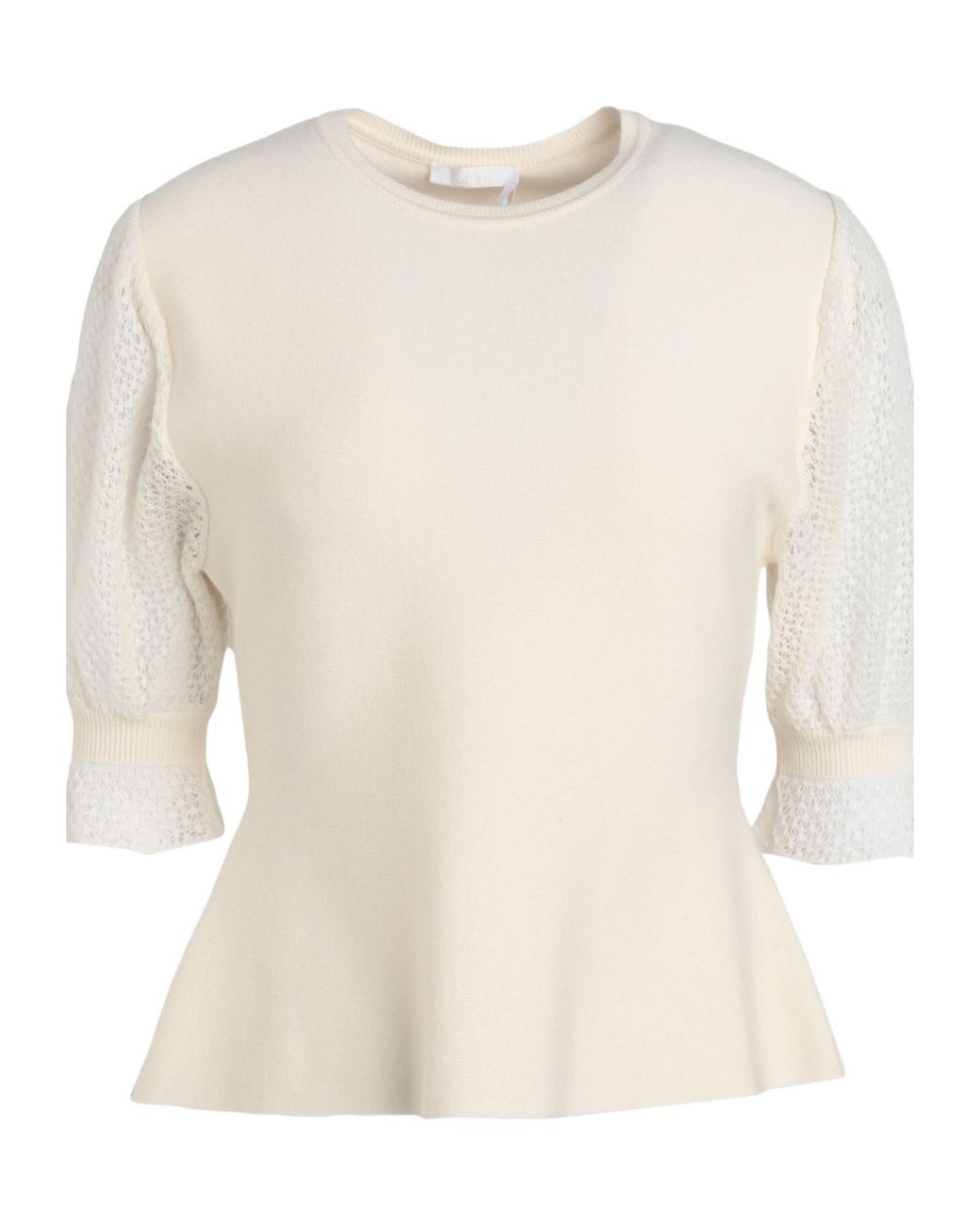 Chloé White Lightweight Knit Jumper