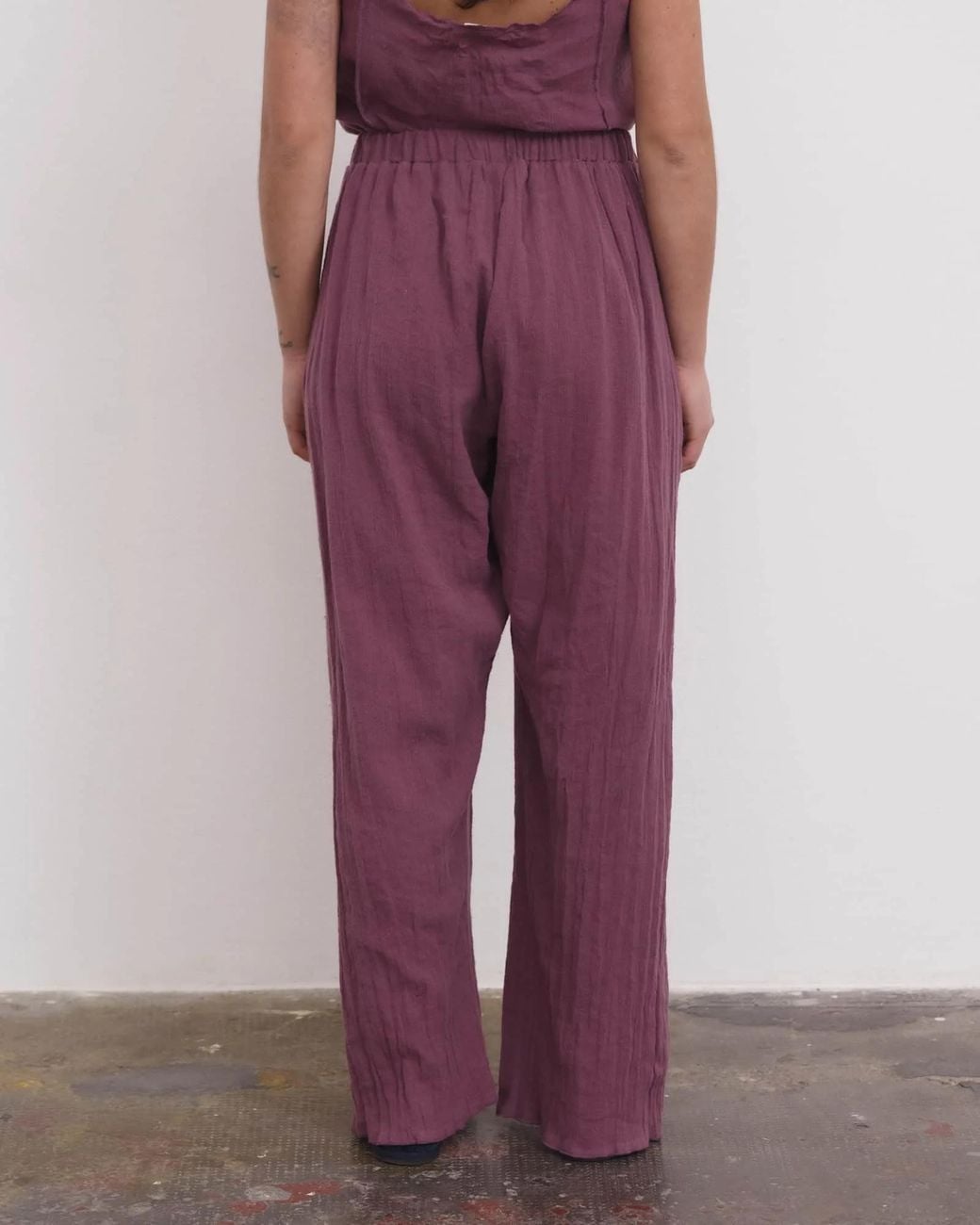 Baserange Purple Folio Elasticated-Waistband Trousers