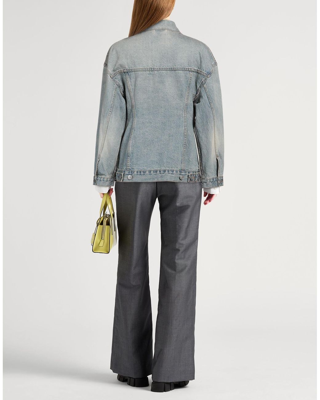 Balenciaga Gray Minimalist Denim Jacket