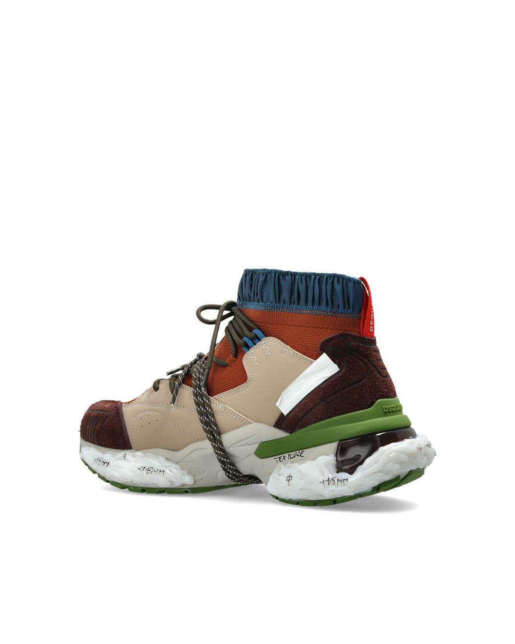 DSquared² Multicolor Faster High-Top Sneakers for men