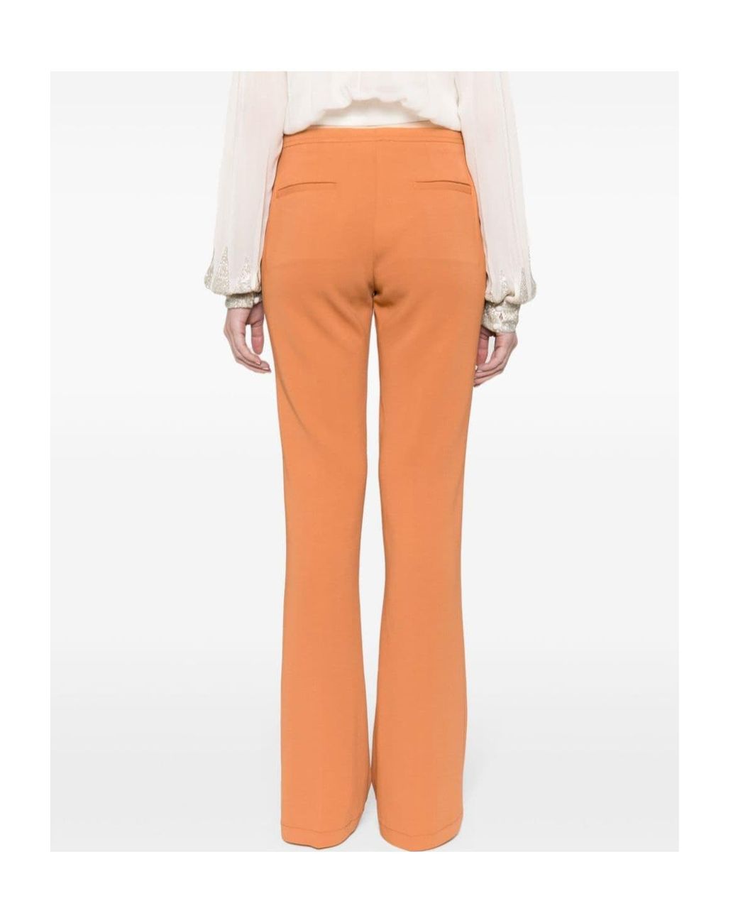 Forte_forte Orange Pressed-Crease Tailored Trousers
