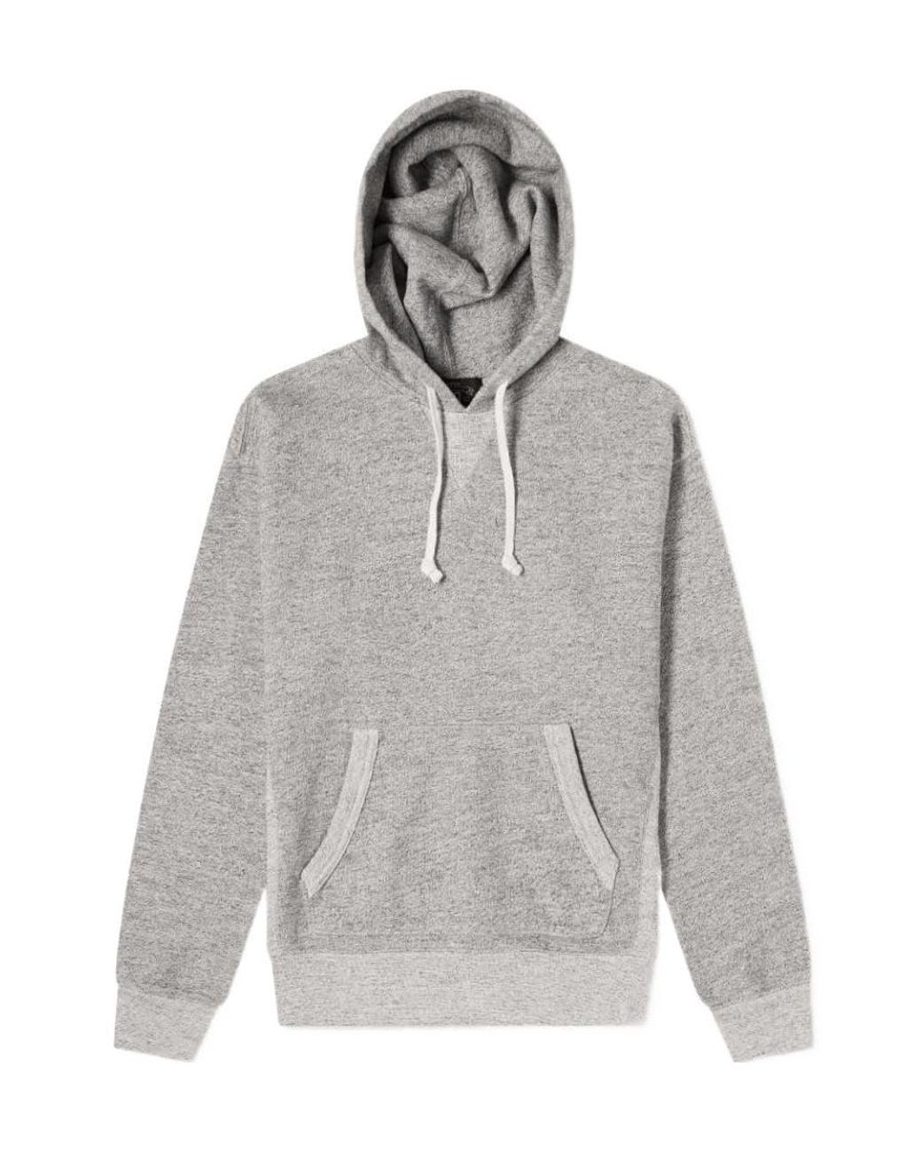 RRL Gray Logo Round-Neck Sweater for men