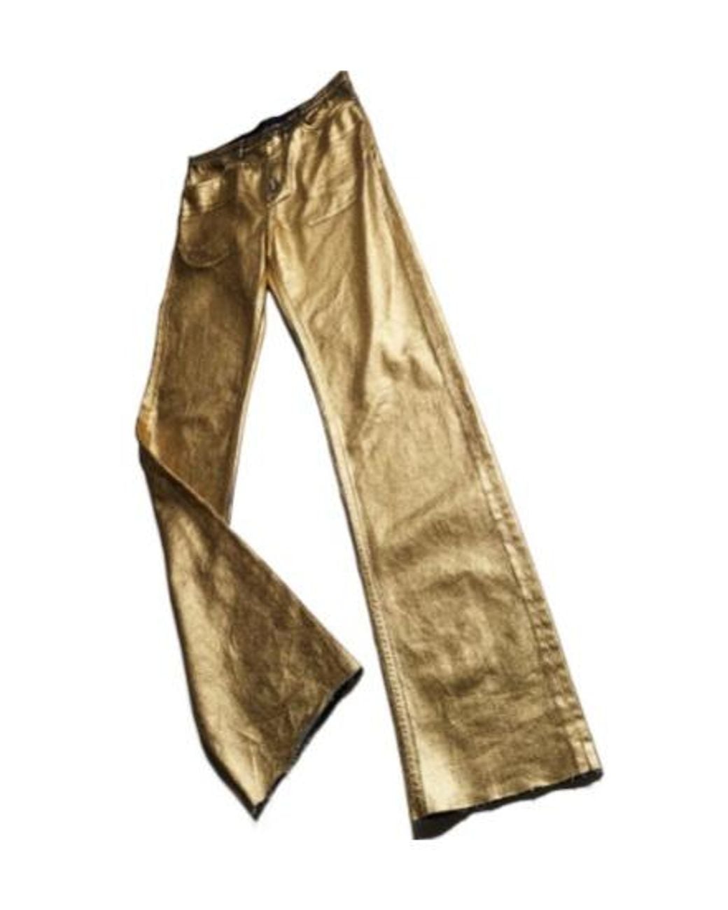 Gucci Natural Slim Fit Coated Cotton Denim Pants for men