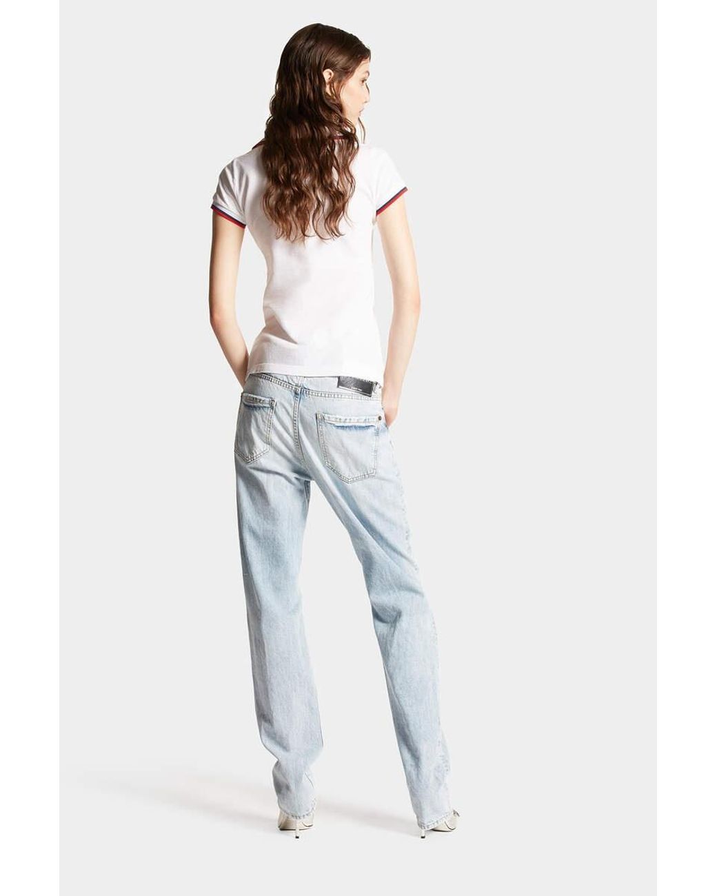 DSquared² Blue Distressed Light Palm Beach Wash 642 Jeans