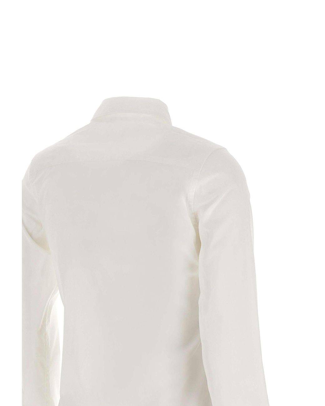 Aspesi White Buttoned Long-Sleeved Shirt