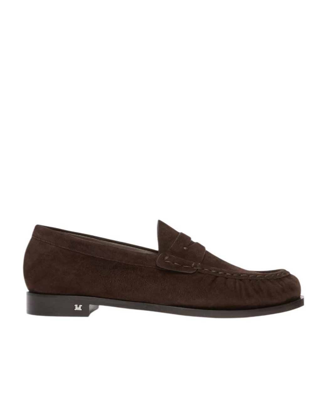 Max Mara Brown Leather Loafers