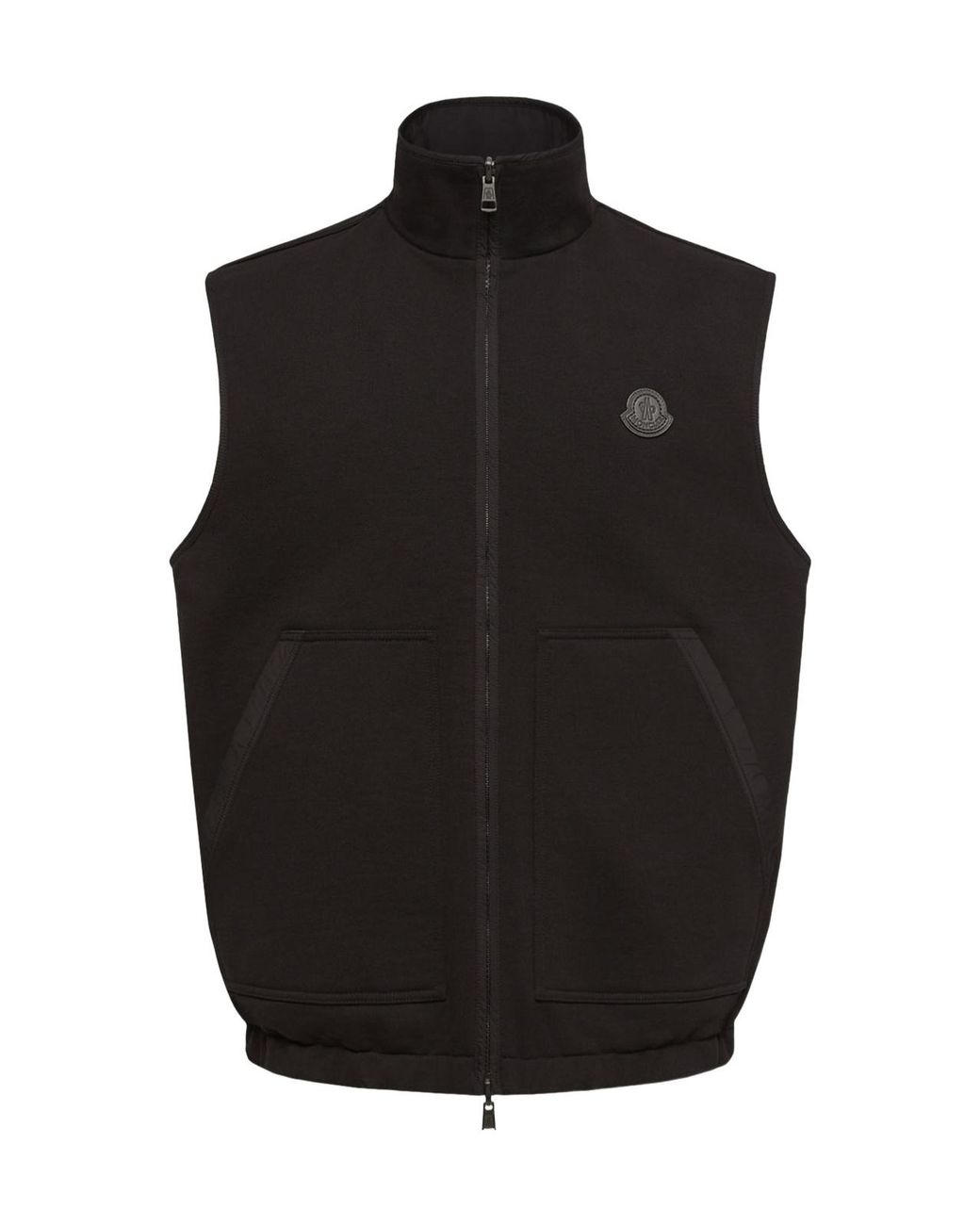 Moncler Black Reversible Zip-Up Vest for men