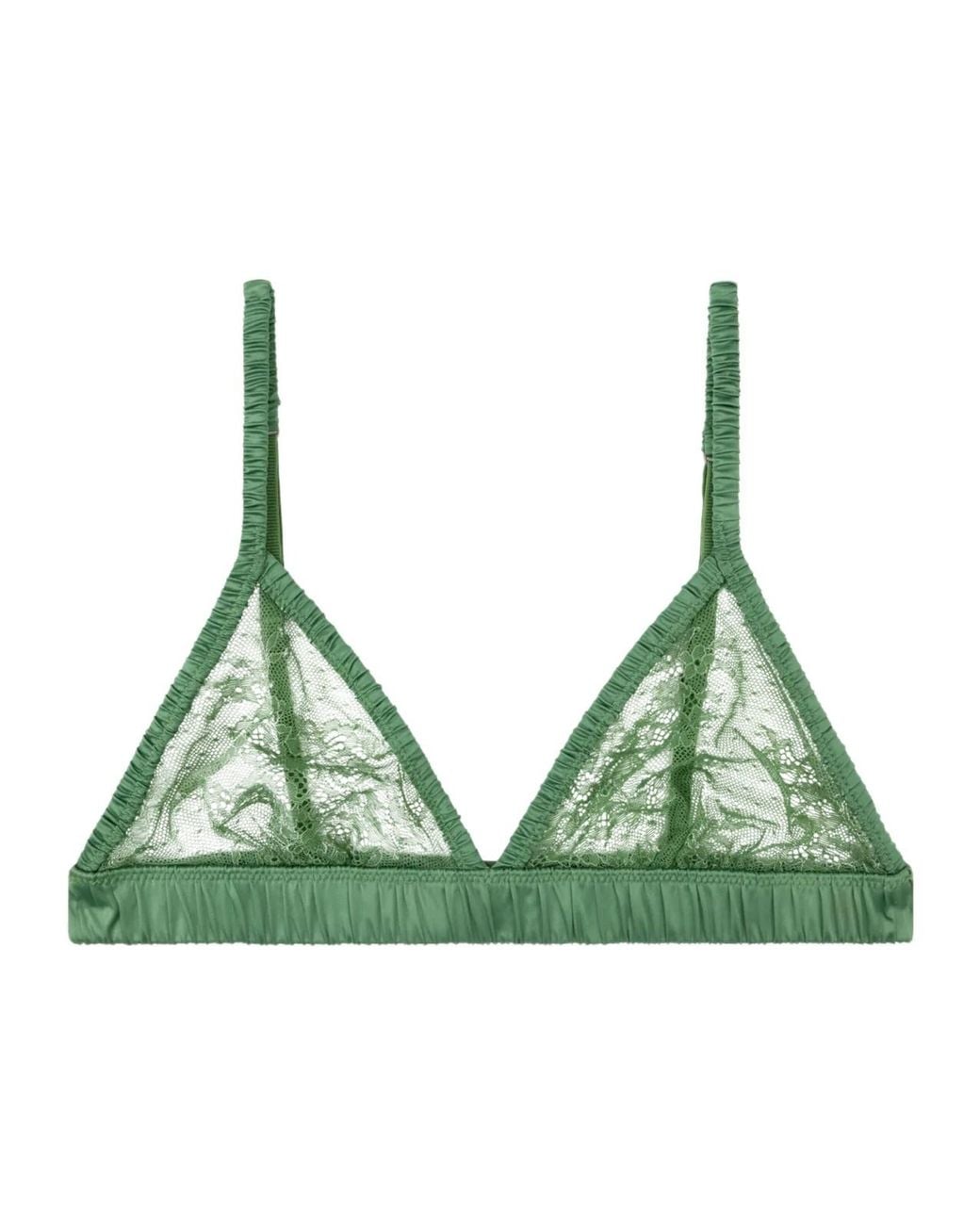 LoveStories Green Triangle Bra