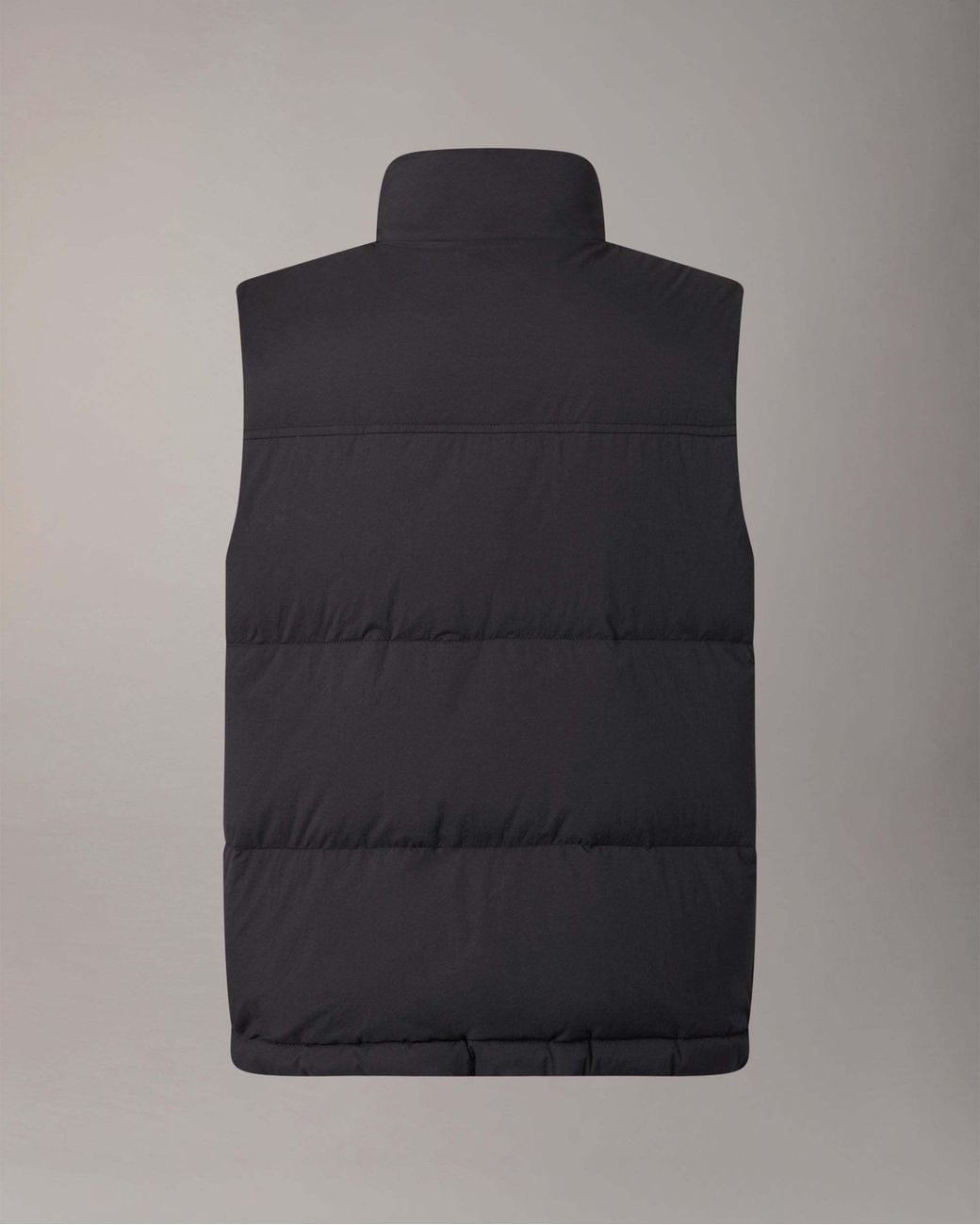 Moose Knuckles Blue Logo Patch Down Gilet for men