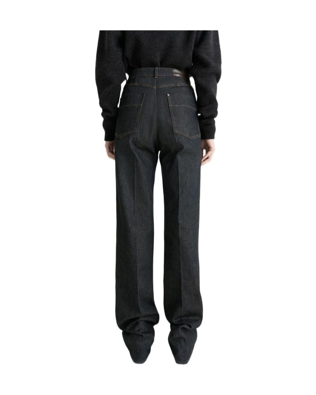 Lemaire Gray Straight Leg Jeans