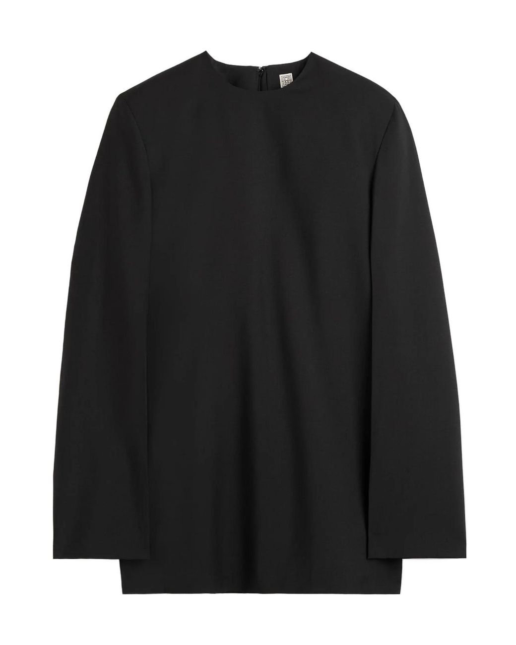 Totême Black Totême Structured Long Sleeved Top