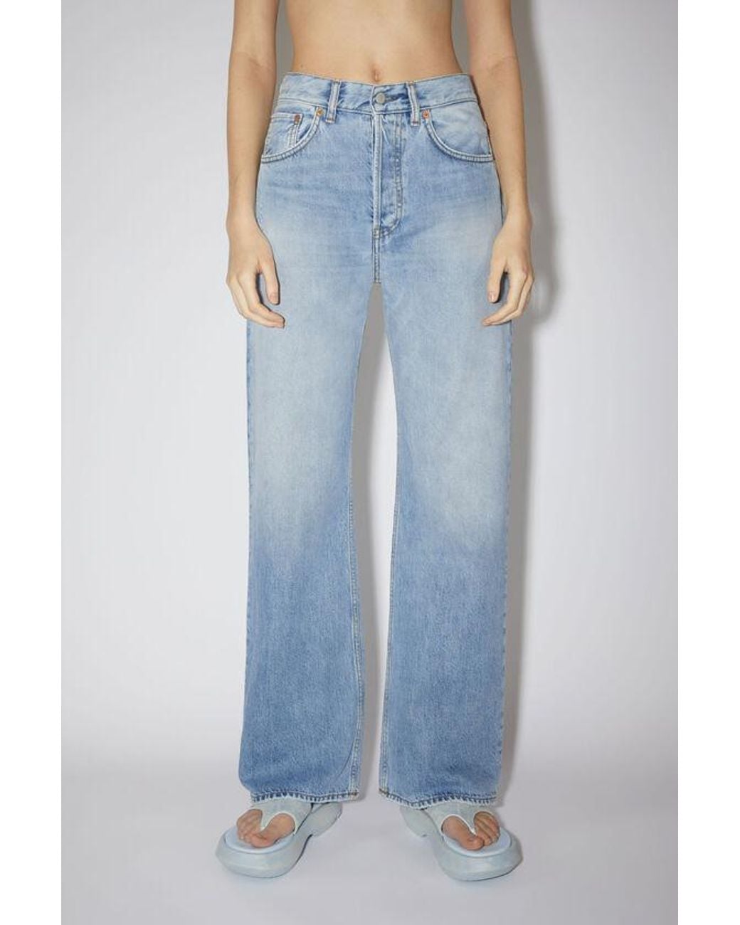 Acne Blue Regular Fit Jeans