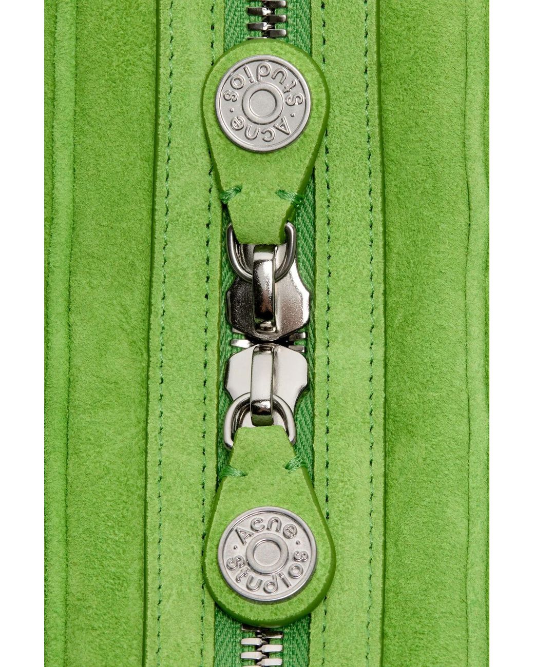 Acne Green Camero Party Suede Bag