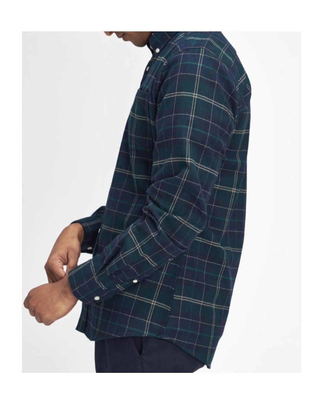 Barbour Blue Check Pattern Shirt for men