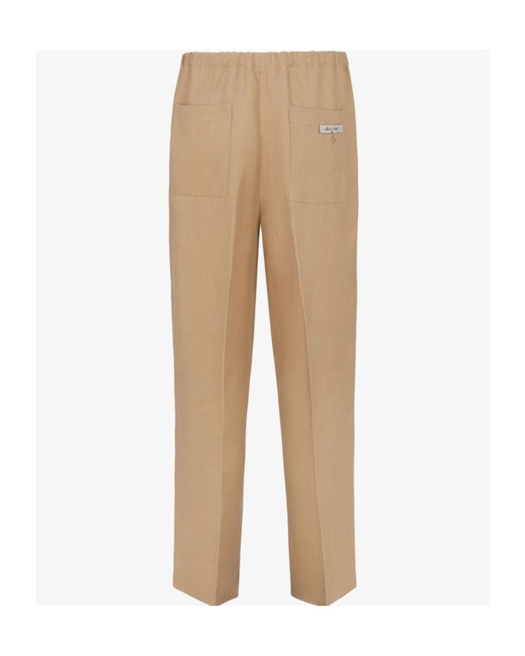 Fendi Natural Straight-Leg Tailored Trousers for men