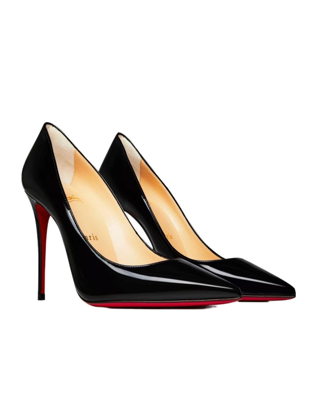 Christian Louboutin Black Kate Leather Pumps, 100Mm
