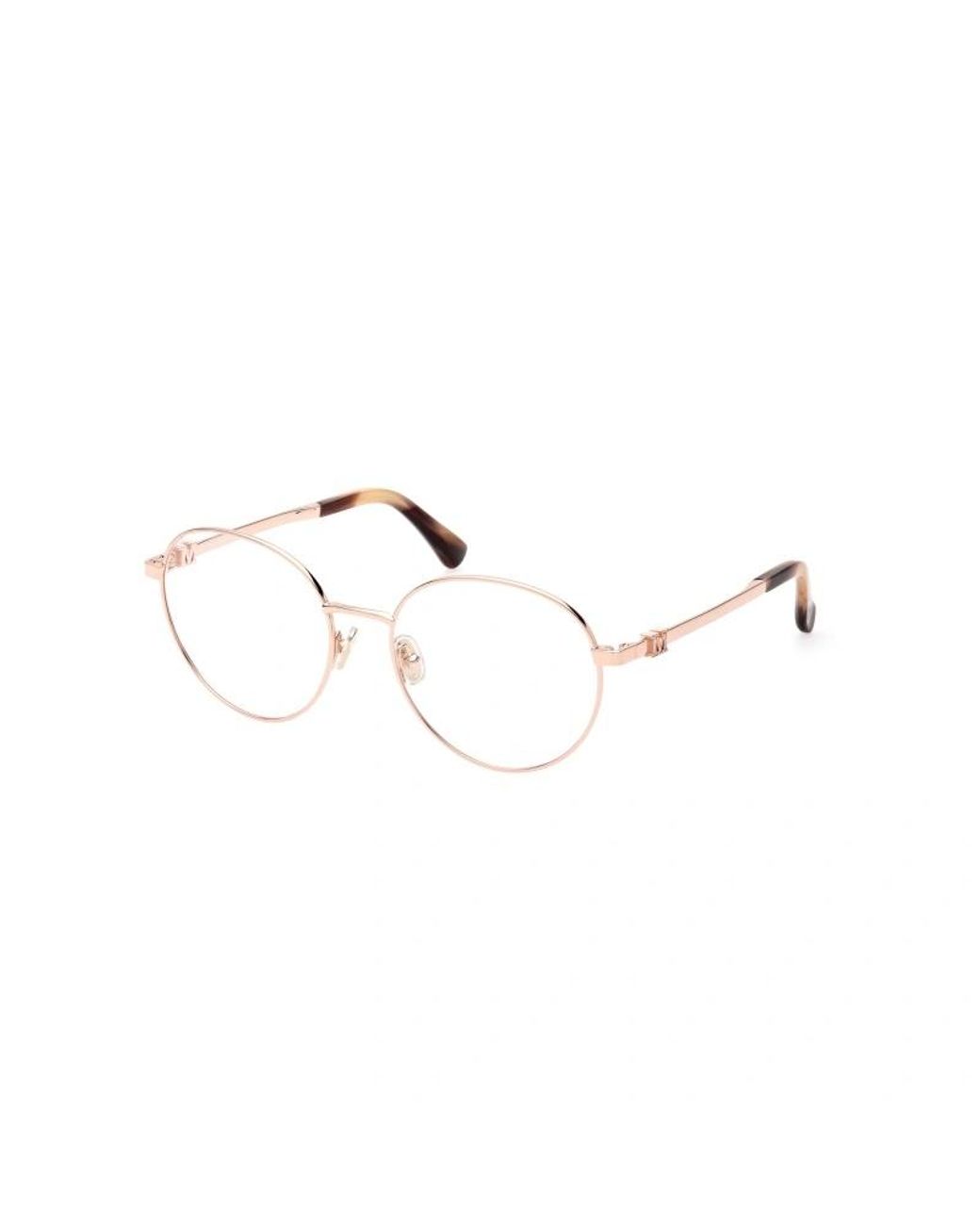 Max Mara Natural Round-Frame Glasses
