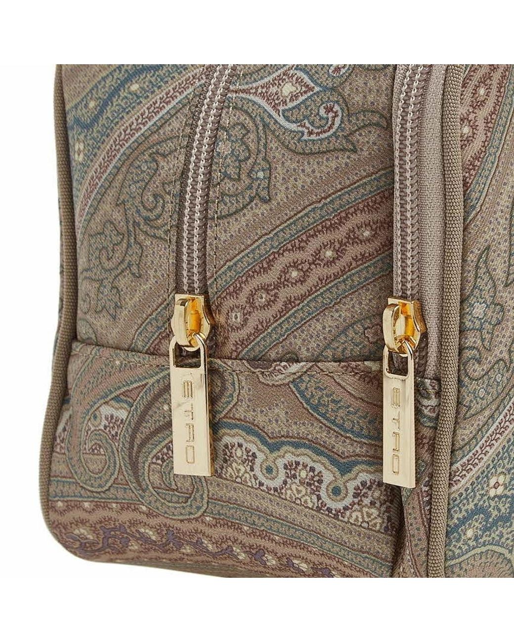 Etro Gray Logo Clutch