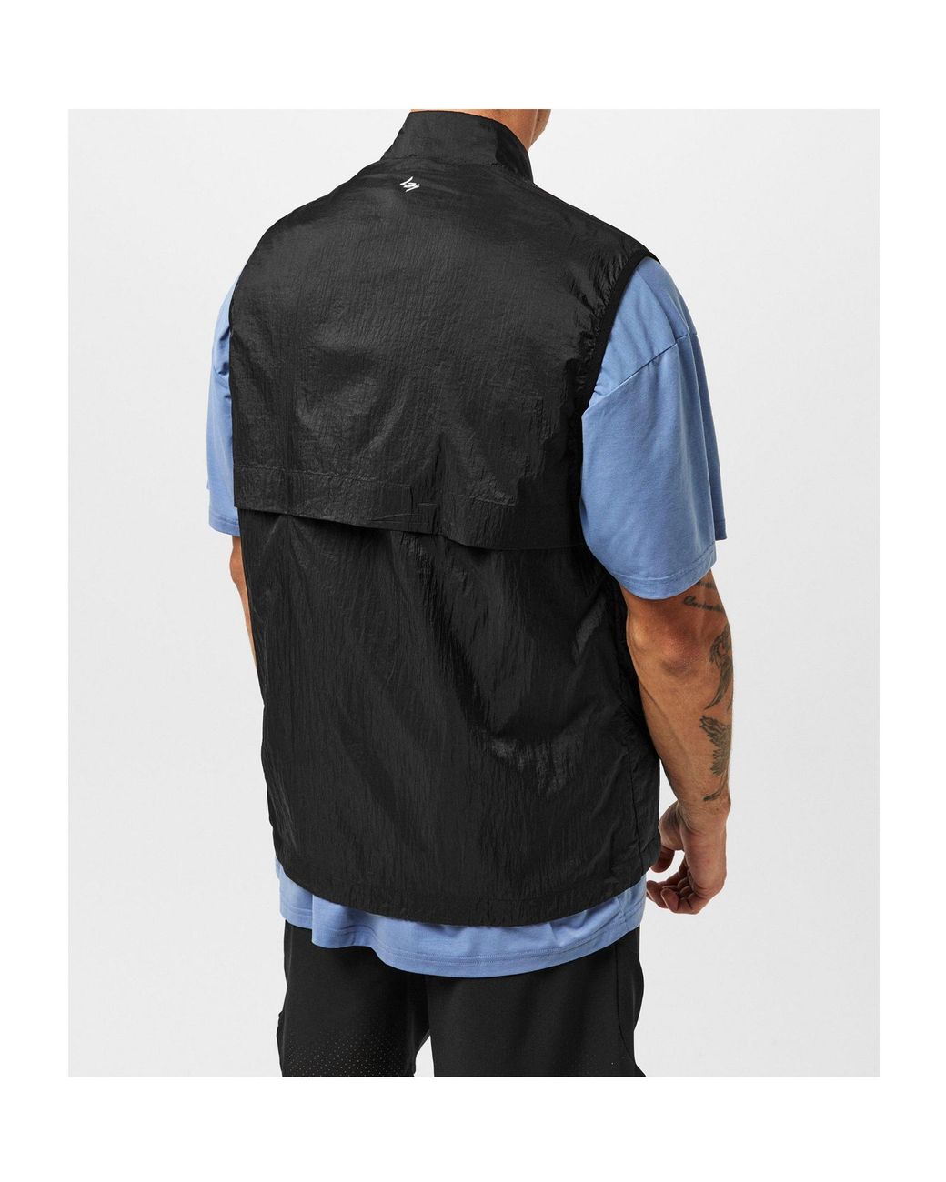 Represent Black Lightweight Padded Vest for men