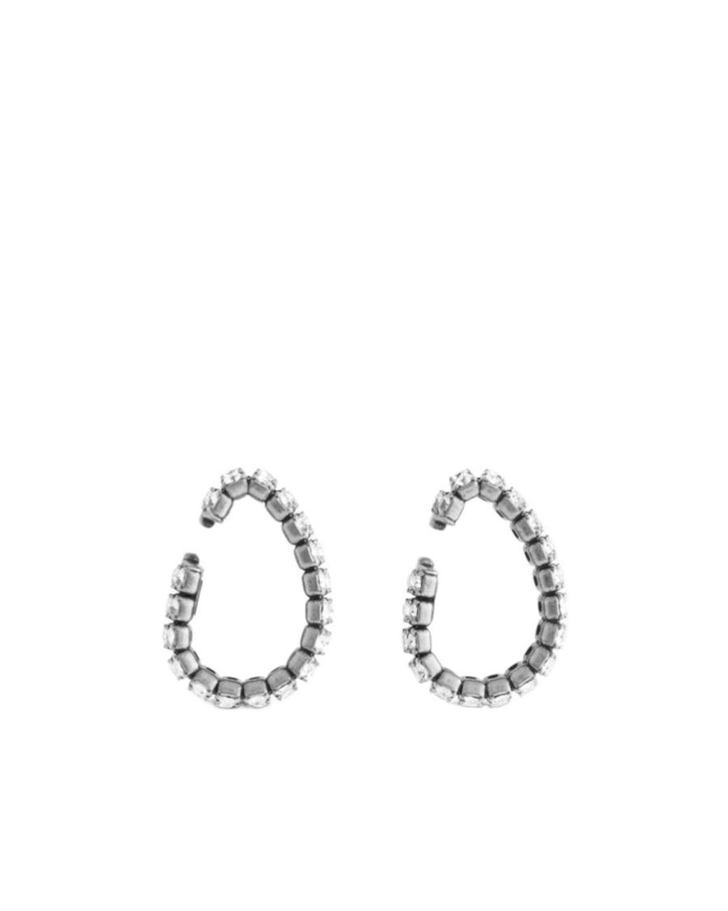 Balenciaga White Glam Ear Cuffs