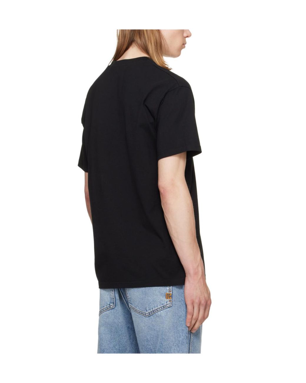 Givenchy Black Logo Patch Crewneck T-Shirt for men