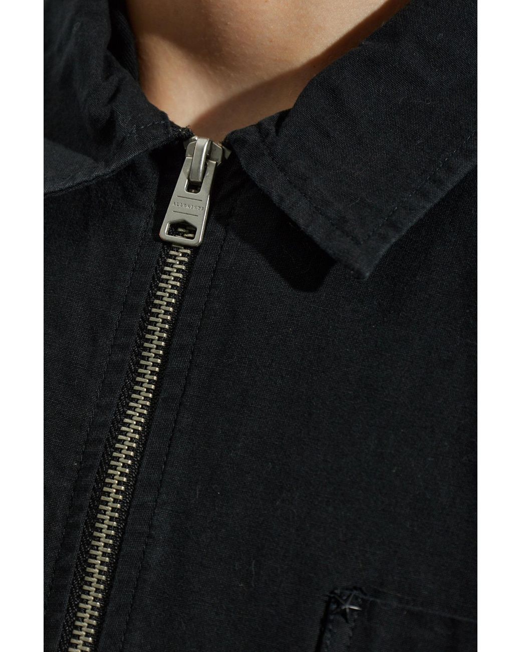 AllSaints Black Long-Sleeve Casual Jacket for men