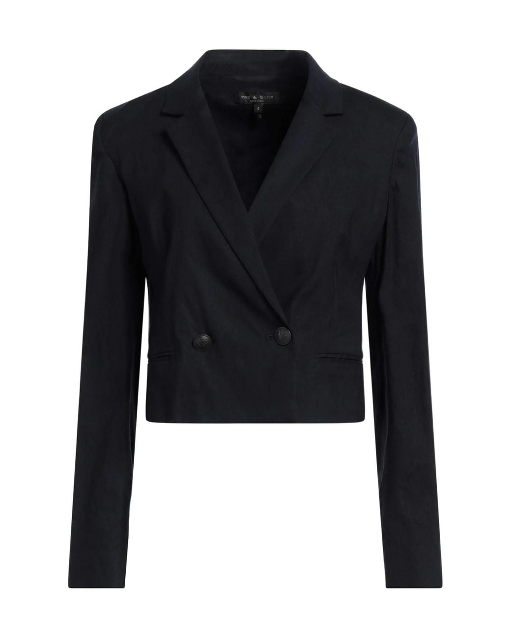 Rag & Bone Blue Double-Breasted Blazer