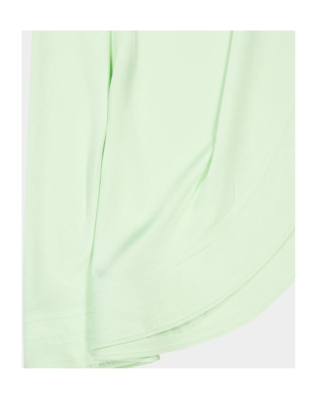 Stella McCartney Green One-Shoulder Asymmetric Maxi Dress
