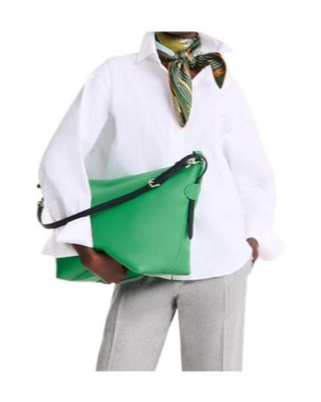 Longchamp Green Hobo Shoulder Bag