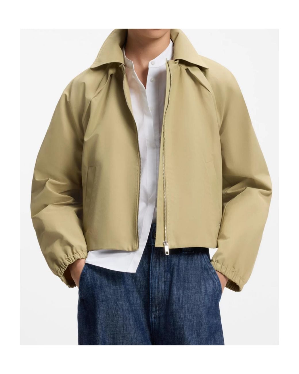 Boss Natural Cabasy Zip-Up Jacket