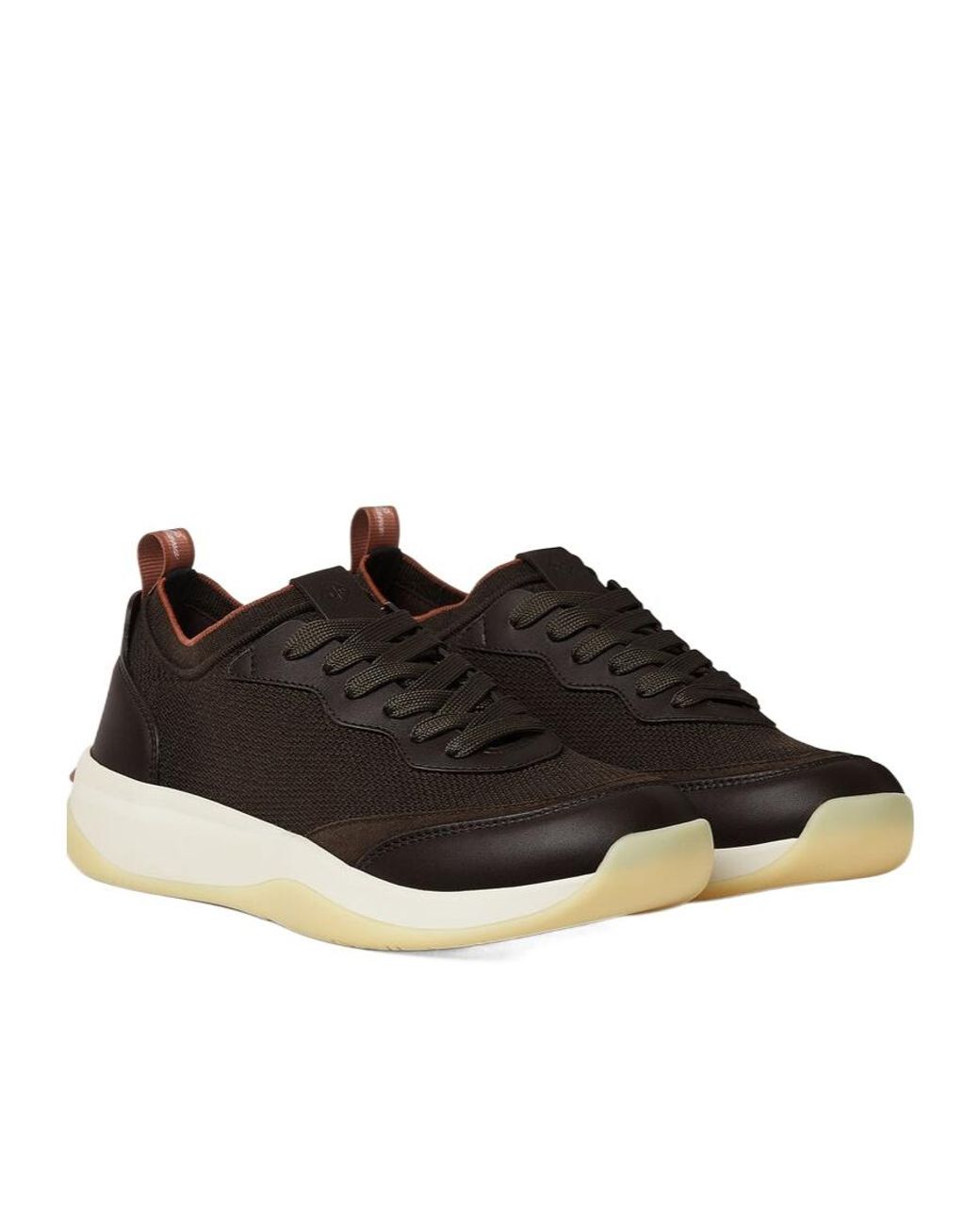Loro Piana Black Lp Walk Wool Sneakers for men