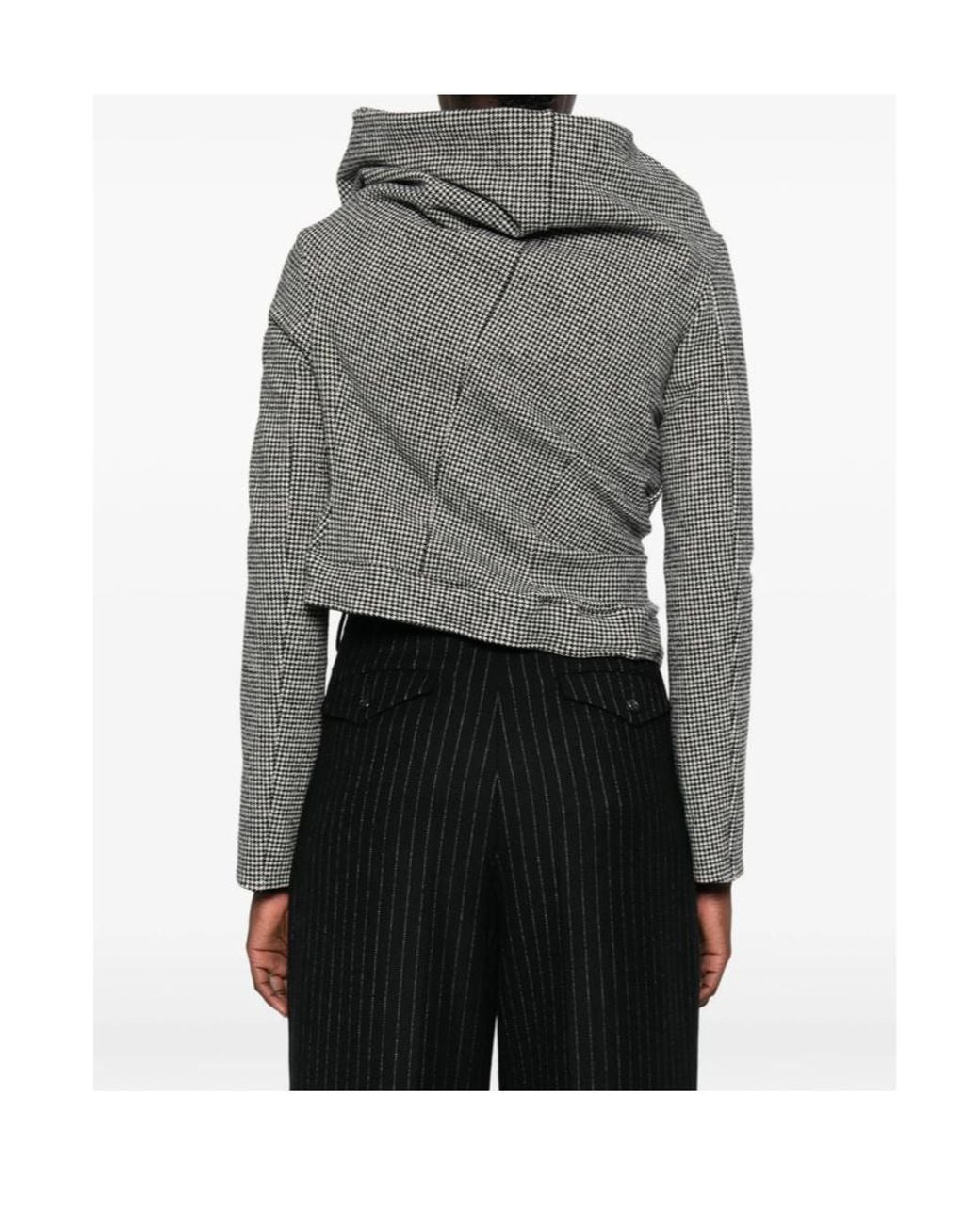 Junya Watanabe Gray Houndstooth Casual Jacket