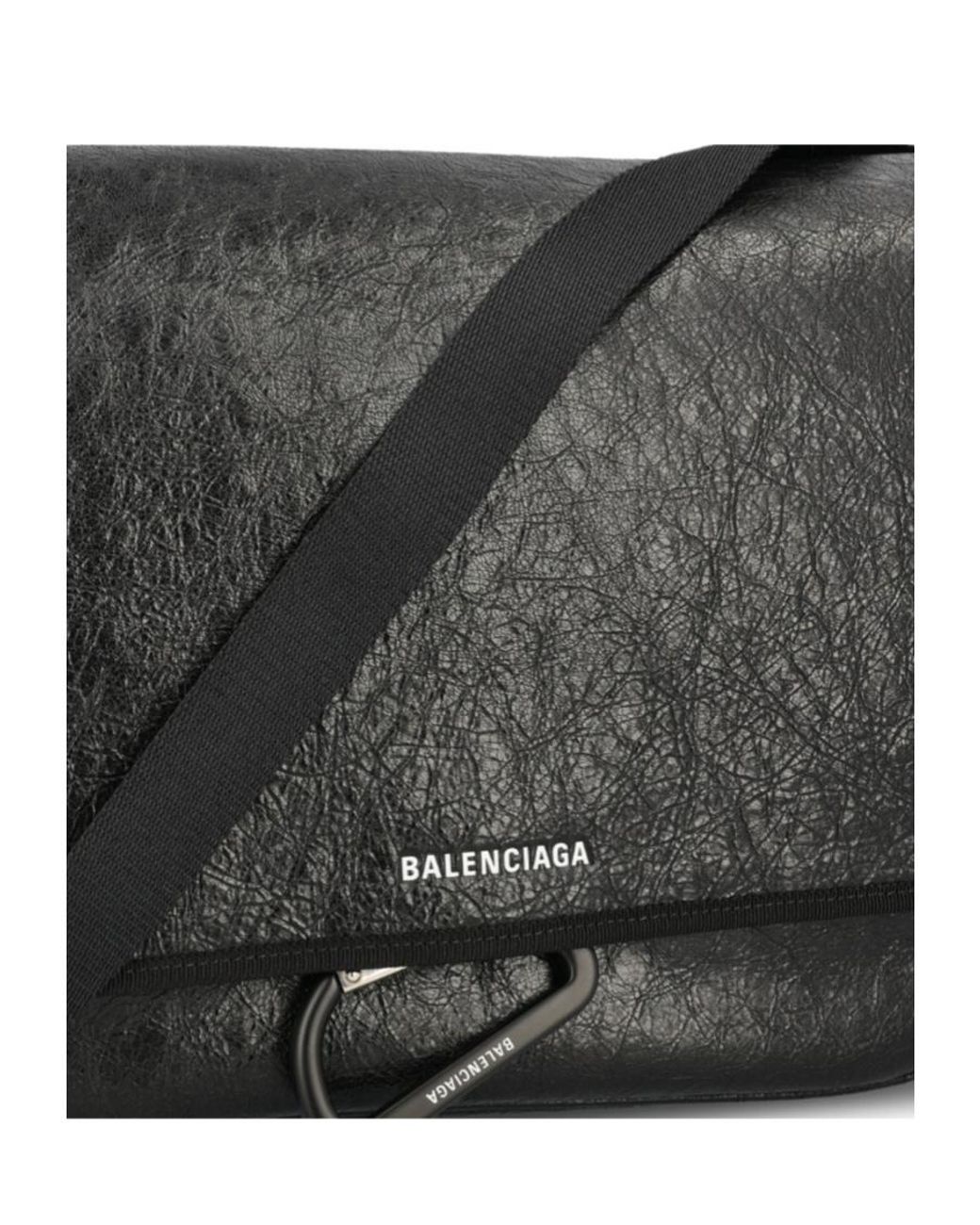 Balenciaga Black Explorer Shoulder Bag for men