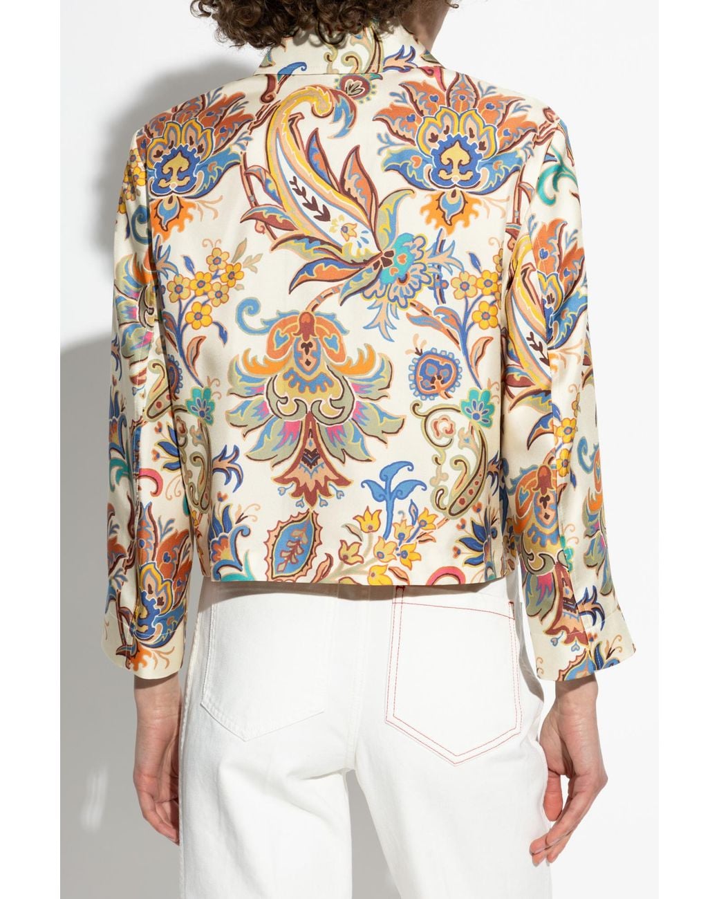 Etro Metallic Paisley Printed Jacket