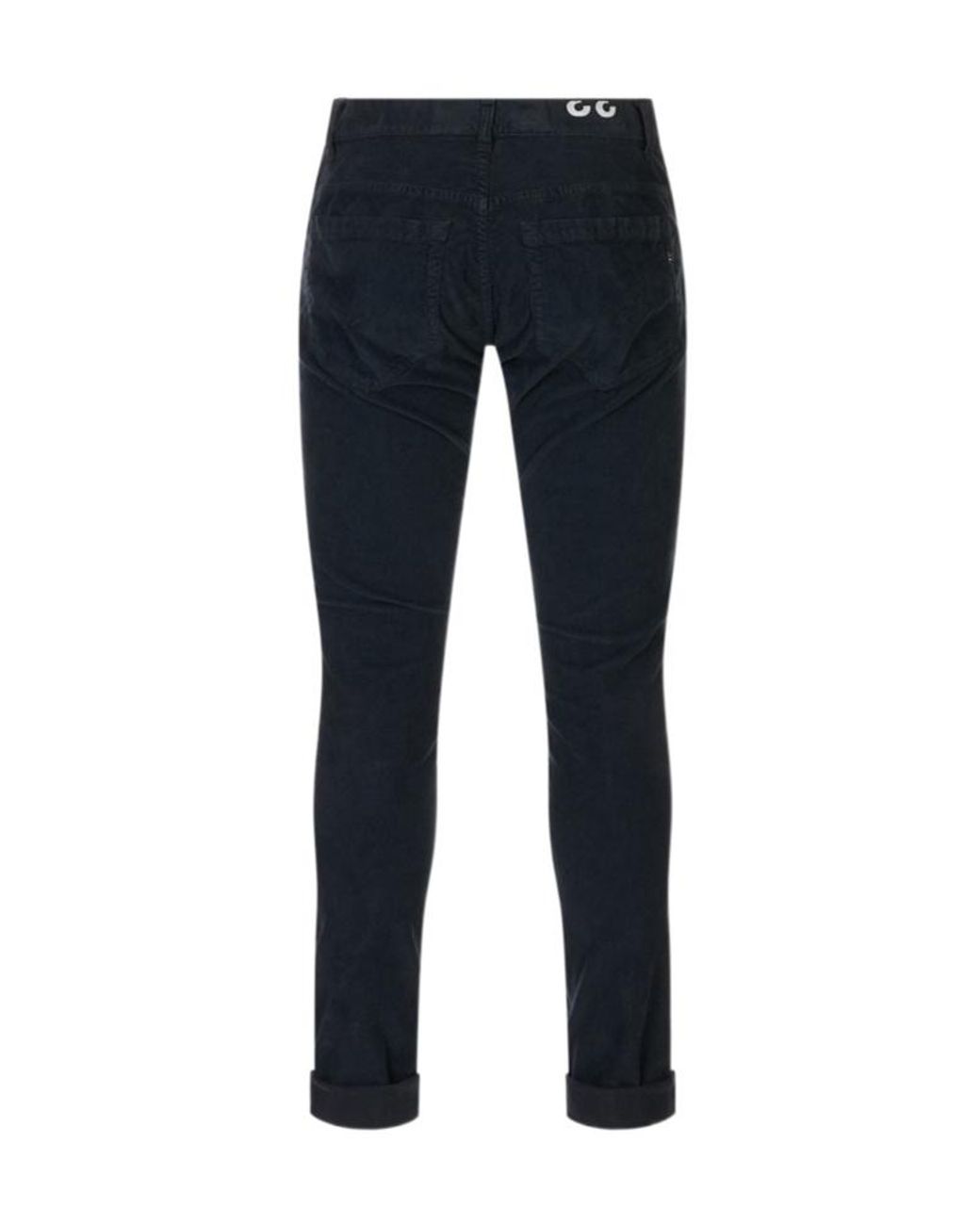 Dondup Blue Corduroy Slim-Fit Trousers for men