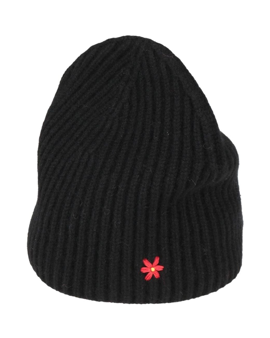 Tory Burch Black Solid-Color Cashmere Beanie