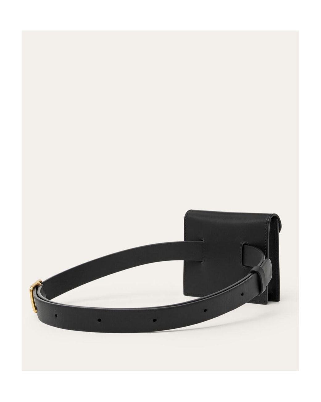 Loro Piana White Extra Pochette Belt Fanny Pack