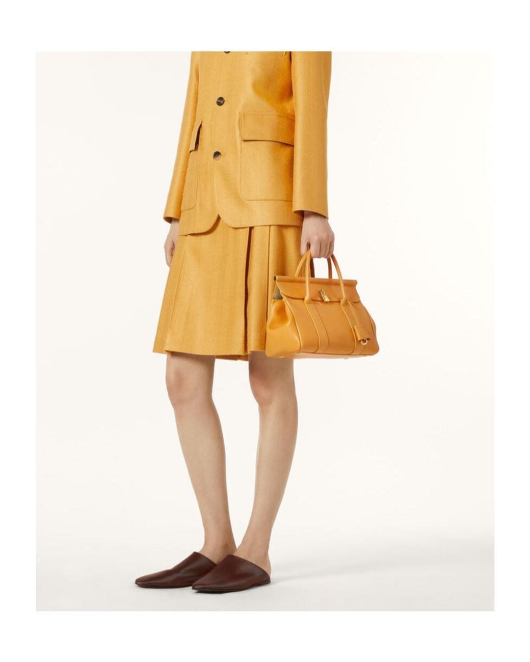 Loro Piana Yellow Aida Skirt