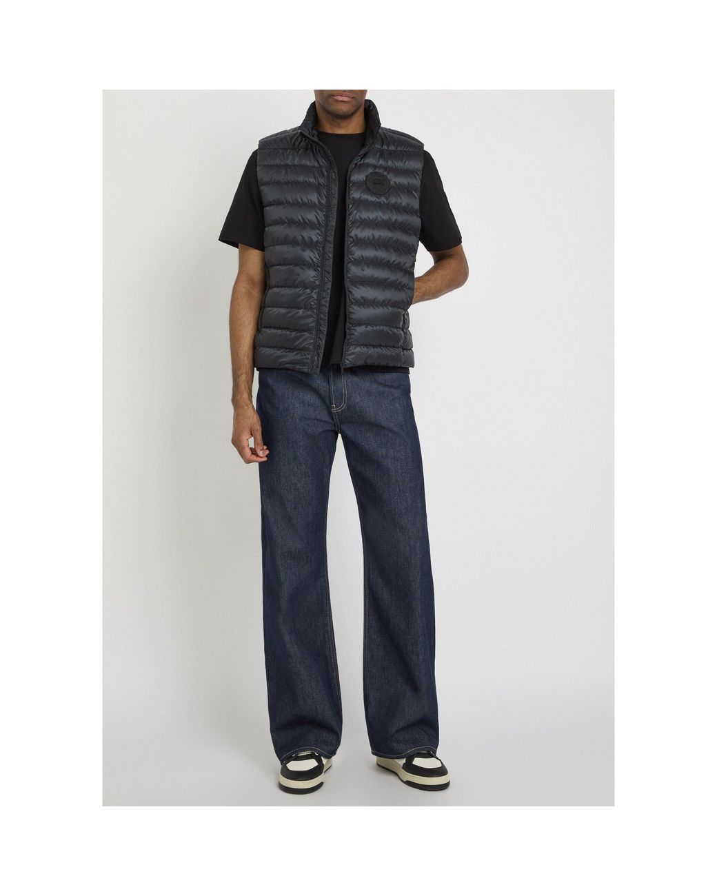 Canada Goose Black Stand-Collar Lightweight Down Vest for men
