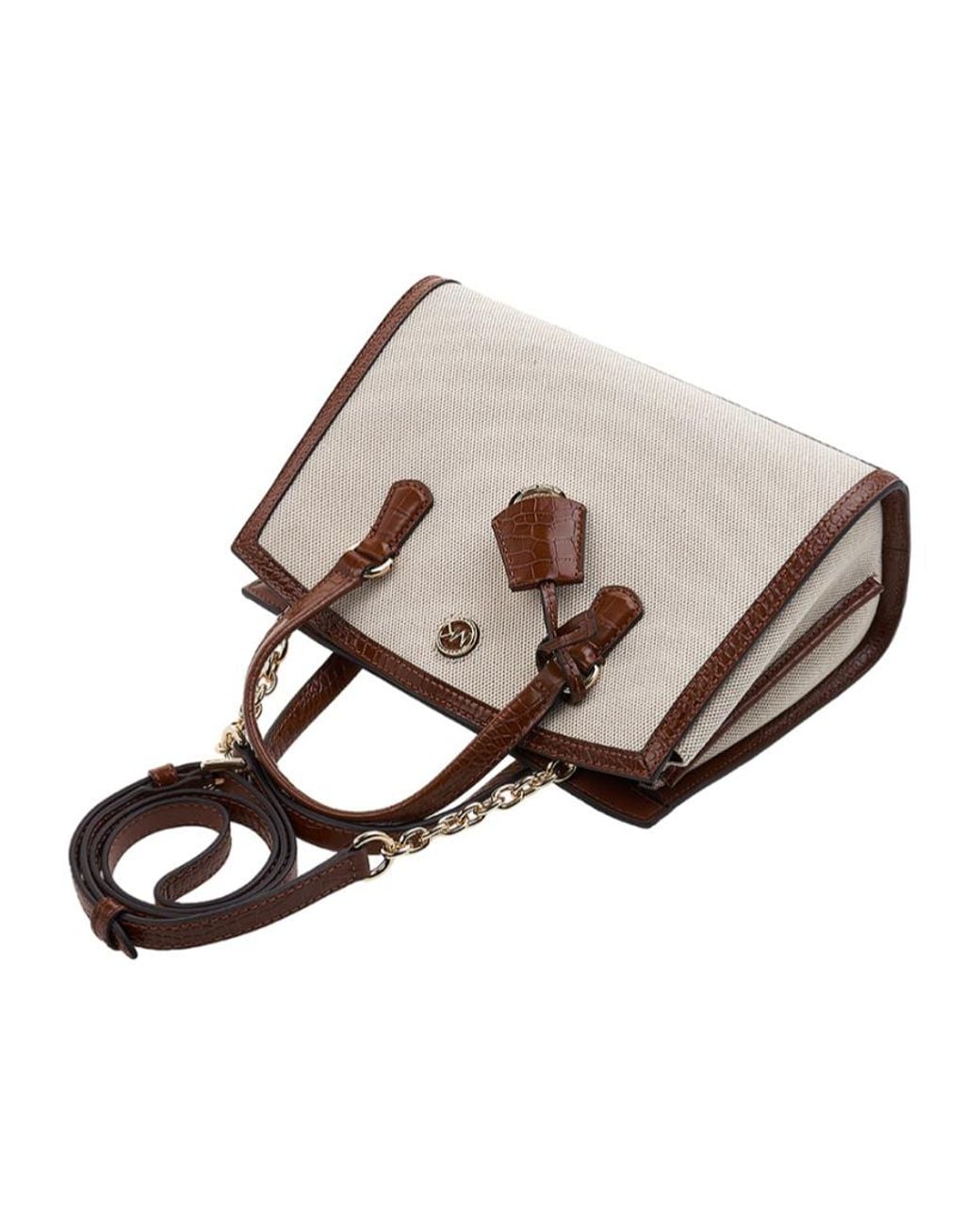 Michael Kors Natural Double-Handle Cross-Body Bag