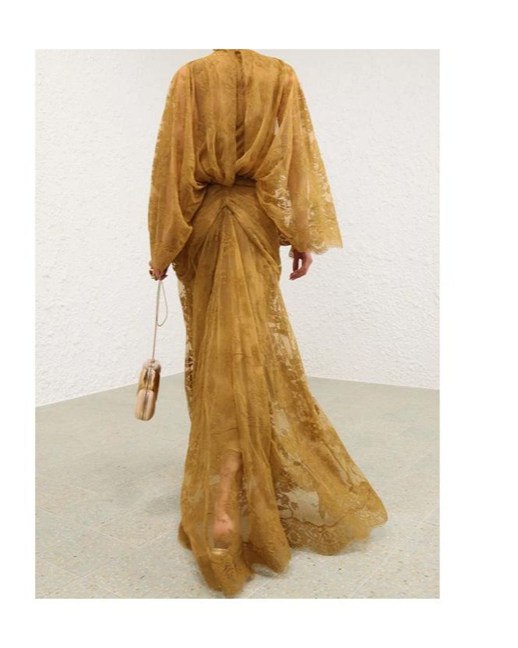 Zimmermann Metallic Ascent Batwing Lace Gown
