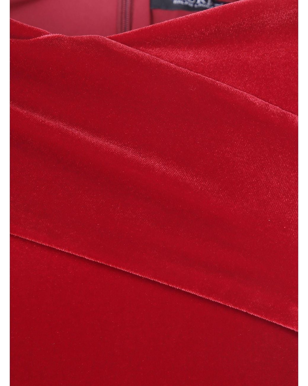 Ralph Lauren Red Off-Shoulder Velvet Maxi Dress