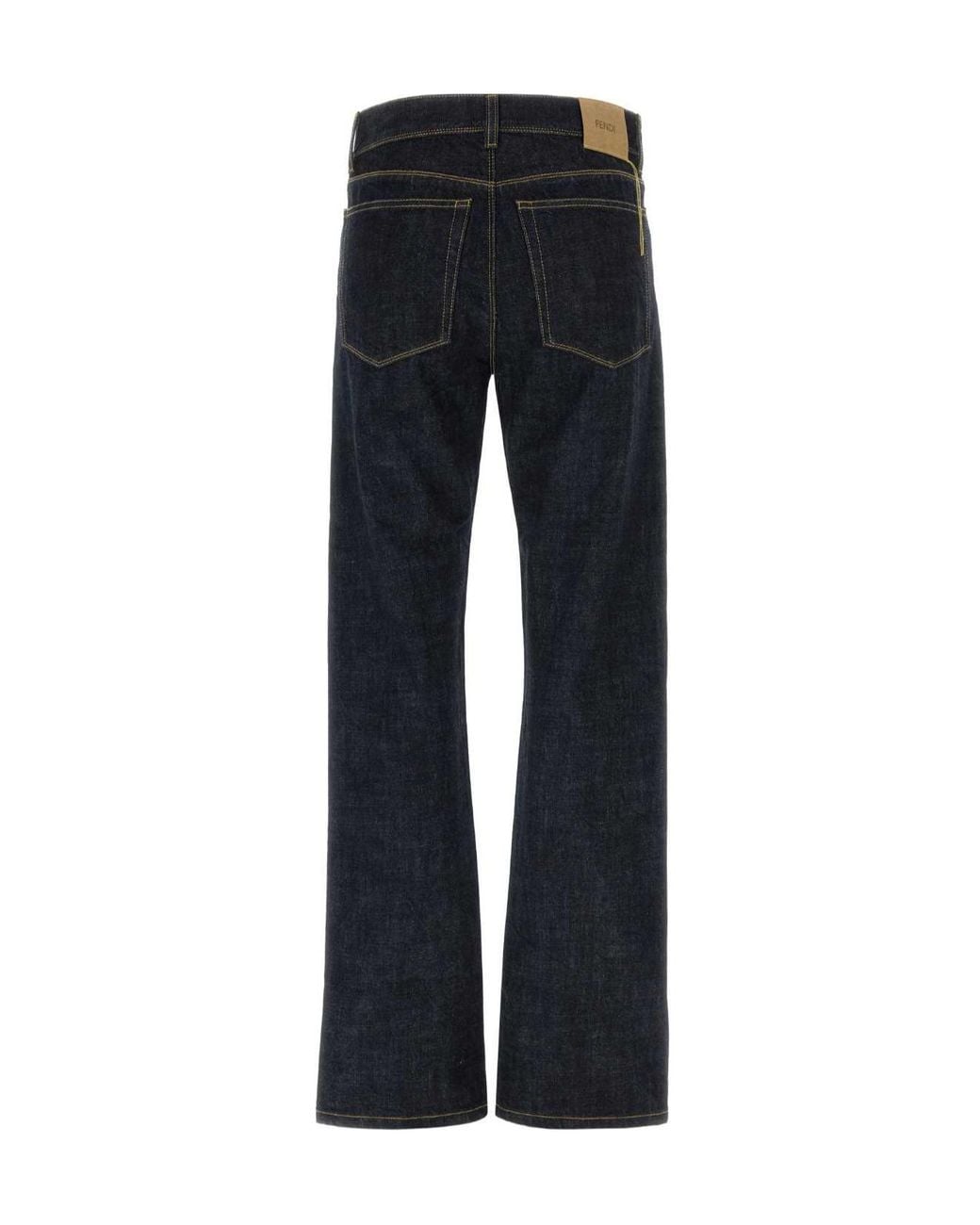 Fendi Blue Straight-Leg Slim Fit Jeans