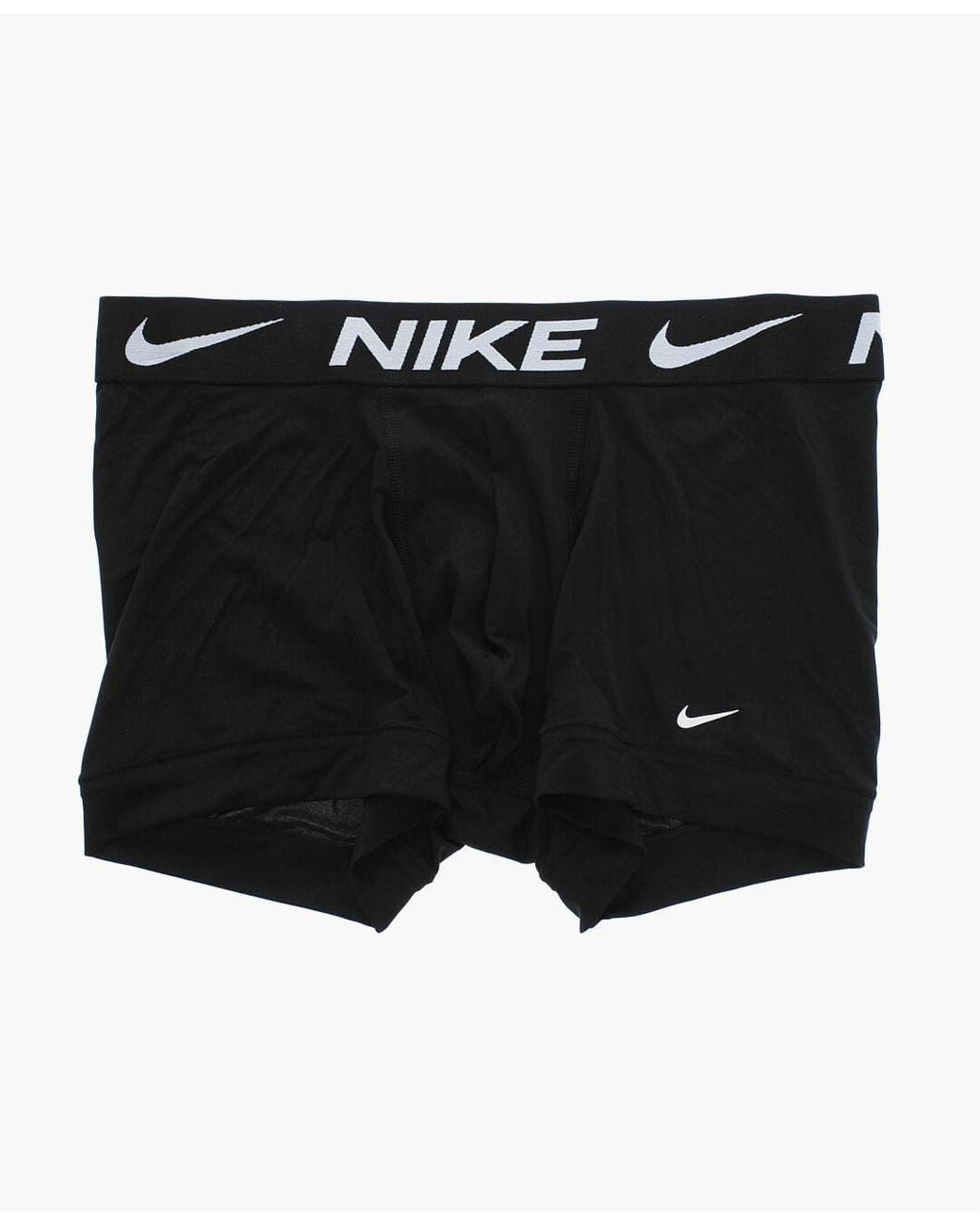 Nike Black Dri-Fit Logo-Waistband Boxer Briefs (Set Of Three) for men