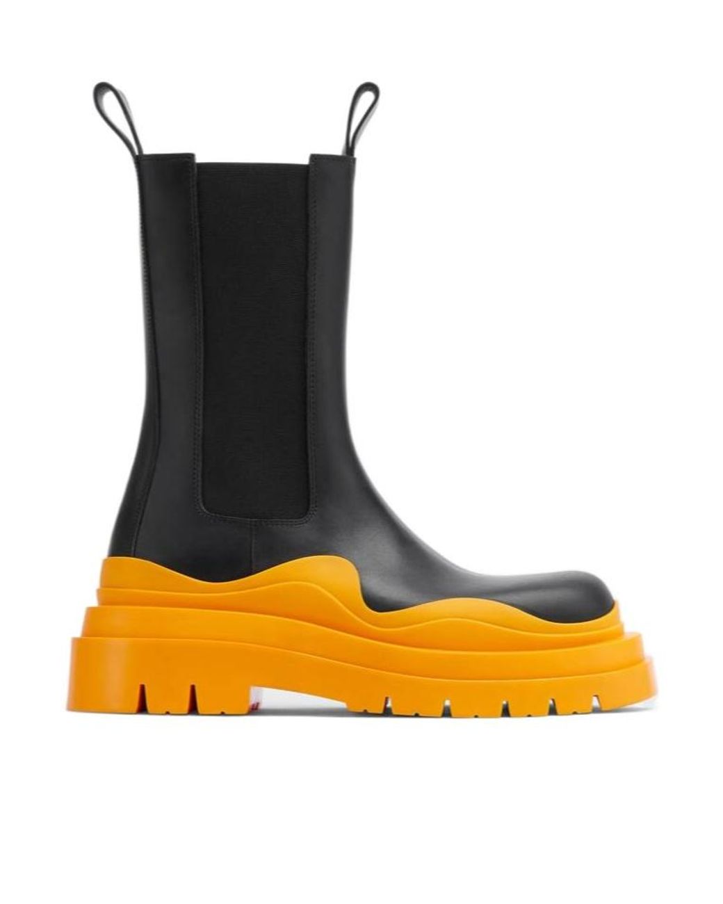 Bottega Veneta Multicolor Ridged-Sole Round-Toe Boots