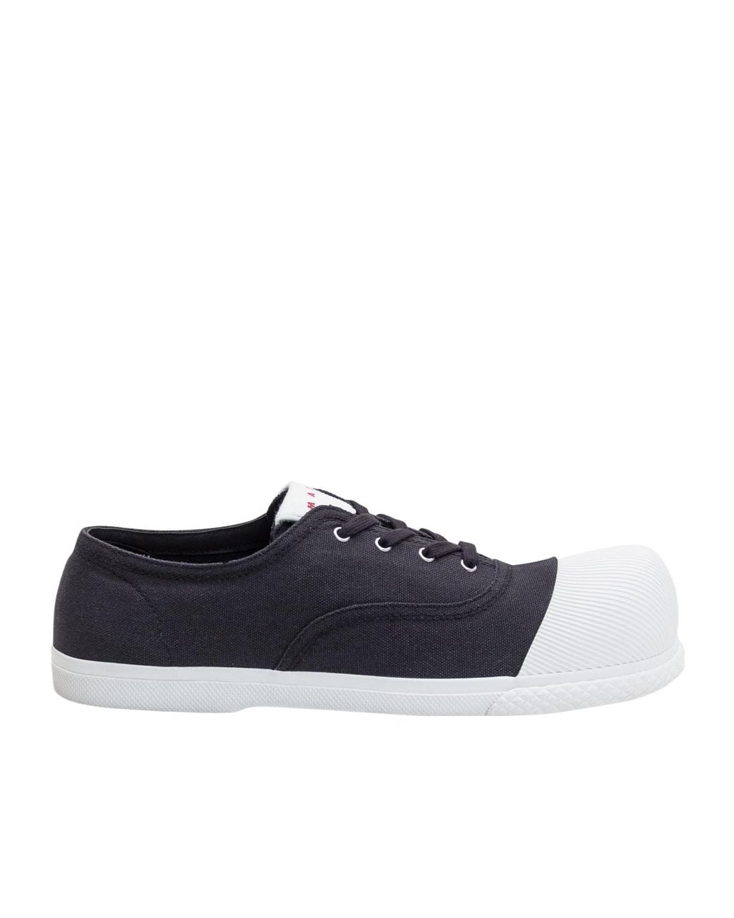 Marni Blue Logo Printed Low-Top Sneakers for men