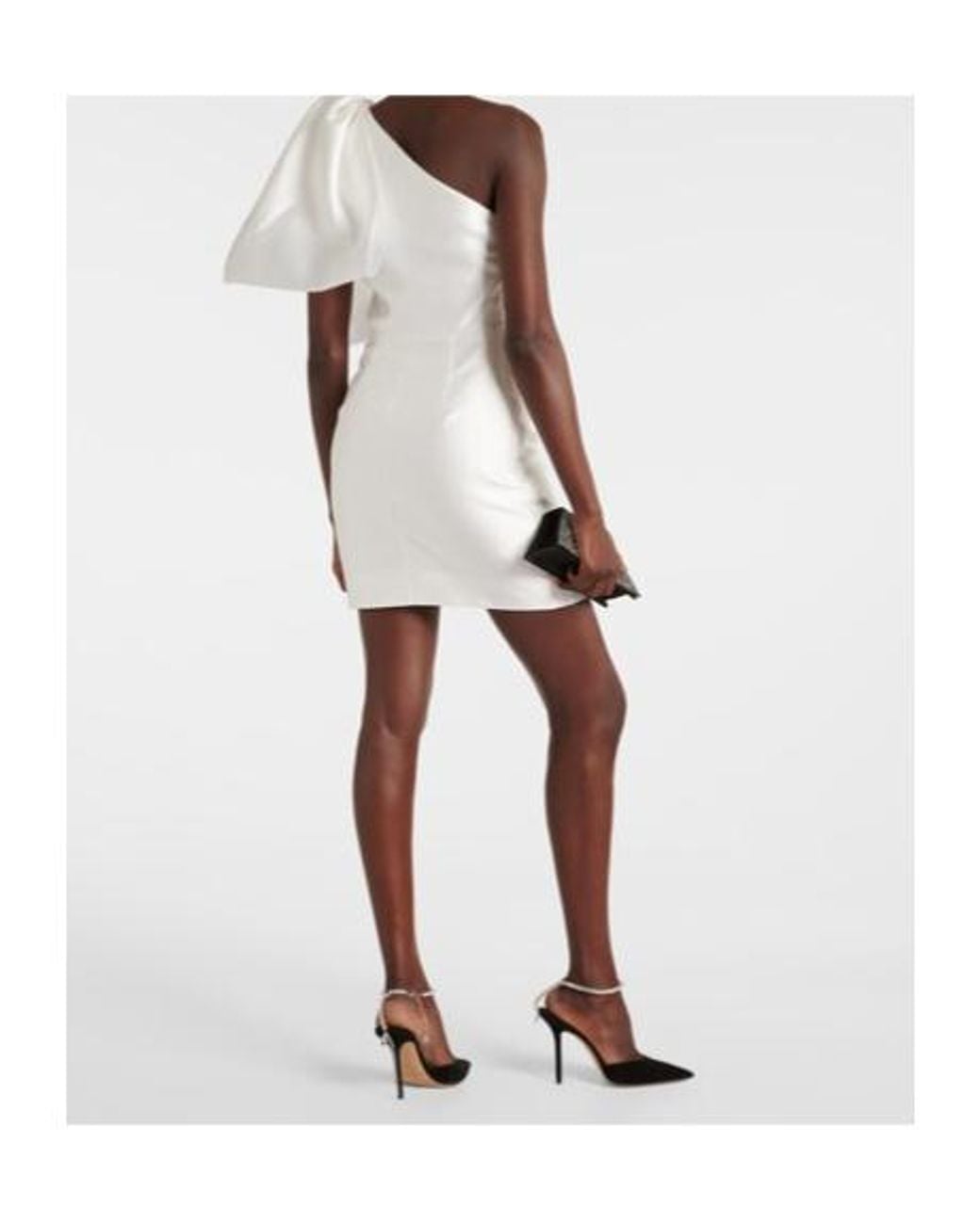 Solace London White Marcela Satin Minidress