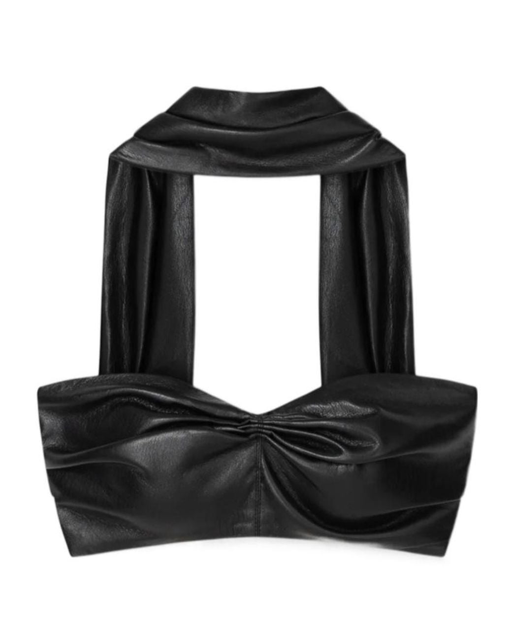 Nanushka Black Marinn Sleeveless Top