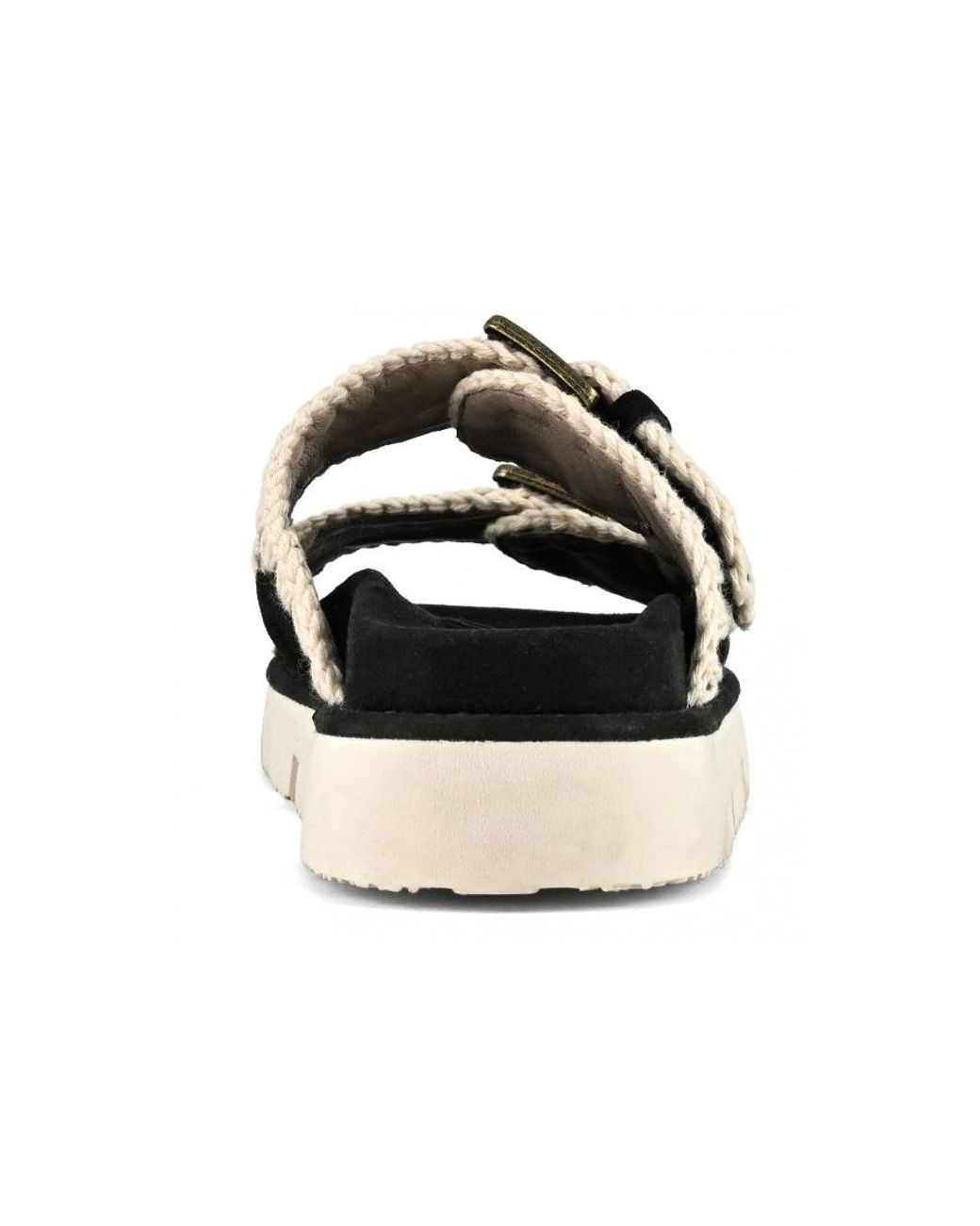 Mou Black Logo Slippers